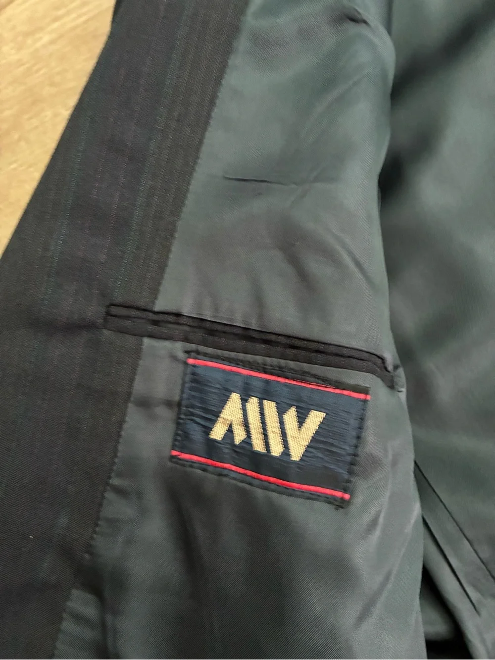 Men's Double-Breasted Navy Stripped Blazer and Pants